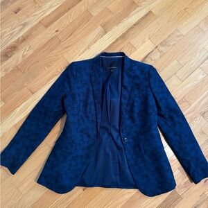 Banana Republic Blue Blazer Classic Tailored Suit Jacket